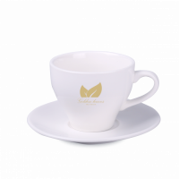 C_252 130ml Verona BIANCO Set filiżanka z talerzykiem