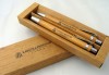 8111m-40 Bambusowy zestaw długopis i ołówek