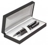 Omega Z1 Lux Zestaw OMEGA srebrne pióro i długopis w eleganckim czarnym etui