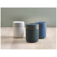 10080861f Kubek ceramiczny z pokrywką zielony