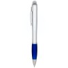 10714601f Nash podświetlany długopis, srebrny korpus, kolorowy uchwyt.
