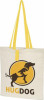 12049207 Składana torba na zakupy wykonana z bawełny o gramaturze 100 g/m² - Naturalny Żółty