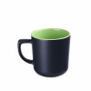M_493 zielony Kubek RICO SUPREME czarny MAT zielony środek