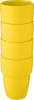 10068611f 4-częściowy zestaw upominkowy z kubkami o pojemności 280 ml, żółty