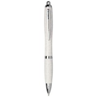 10737901f Długopis Nash ze słomy pszenicznej z chromowaną skuwką