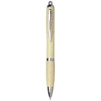 10737905f Długopis Nash ze słomy pszenicznej z chromowaną skuwką