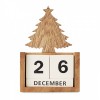 1467x-40 Drewniany kalendarz CHOINKA