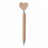 9704m-40 Eko drewniany długopis z sercem