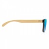 9863m-04 Okulary przeciwsłoneczne UV400 bambusowe oprawki