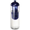 21069301f Butelka H2O Vibe z wypukłym wieczkiem o pojemności 850 ml i zaparzaczem
