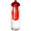 21069302f Butelka H2O Vibe z wypukłym wieczkiem o pojemności 850 ml i zaparzaczem