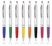 ESSO Silver Długopis Touch Pen z niebieskim wkładem