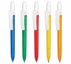 FILL Color Bis Długopis dwukolorowy transparentny korpus i biały klips