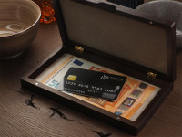 1816121s-01 Drewniane pudełko na rachunek