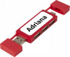 12425121f podwójny koncentrator USB 2.0, czerwony
