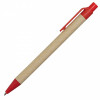 33877p-08 Długopis Eco, czerwony/brązowy