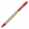 33877p-08 Długopis Eco, czerwony/brązowy
