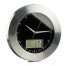 03055a metalowy zegar ścienny z termometrem