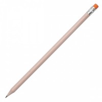 37667p-15 Ołówek z gumką, pomarańczowy/ecru