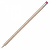 37667p-33 Ołówek z gumką, różowy/ecru