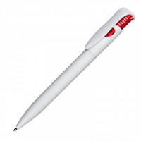 33427p-08 Długopis Fast, czerwony/biały