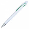 34307p-05 Długopis Advert, zielony/biały