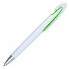 34307p-55 Długopis Advert, jasnozielony/biały