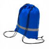 86960p-04 Plecak promocyjny z taśmą odblaskową, niebieski