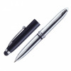 56503p-02 Długopis – latarka LED Pen Light, czarny/srebrny