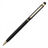 34097p-02 Długopis aluminiowy Touch Tip Gold, czarny