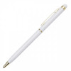 34097p-06 Długopis aluminiowy Touch Tip Gold, biały