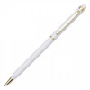 34097p-06 Długopis aluminiowy Touch Tip Gold, biały