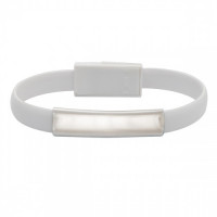 01895p-06 Bransoletka USB Bracelet, biały
