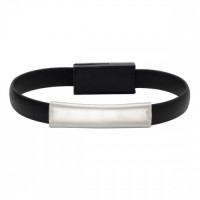 01895p-02 Bransoletka USB Bracelet, czarny