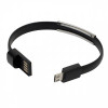 01895p-02 Bransoletka USB Bracelet, czarny