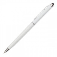 34077p-06 Długopis plastikowy Touch Point, biały