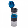 82900p-04 Szklana butelka Top Form 440 ml, niebieski