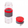 82900p-08 Szklana butelka Top Form 440 ml, czerwony