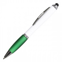 34137p-05 Długopis dotykowy San Rafael, zielony/biały