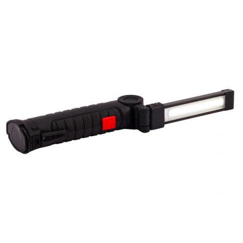 56963p-02 Latarka wielofunkcyjna USB Aflame, czarny