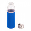 82760p-04 Szklana butelka Vim 500 ml, niebieski