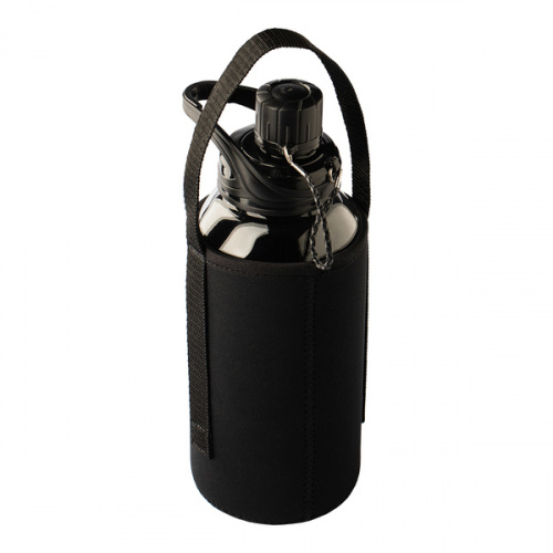 82740p-02 Szklana butelka Elan 1000 ml, czarny