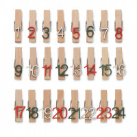 1494x-40 Kalendarz adwentowy 24 klipsy
