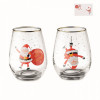1501x-06 Zestaw 2 szklanek świątecznych