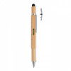 6559m-40 Bambusowy długopis z poziomicą