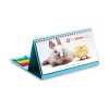 CAL002CMYK+1 kalendarz biurkowy ze zdobieniem full color + 1 kolor na karteczkach