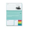 CAL002CMYK+4 kalendarz biurkowy ze zdobieniem full color + 4 kolory na karteczkach