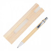 23150p-13 Bambusowy, wieczny długopis/ołówek w etui Lakimus, beżowy