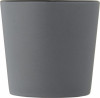 10090090f Kubek ceramiczny o pojemności 370 ml z matowym wykończeniem, czarny szary
