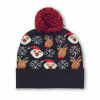 1529x-03 Świąteczna czapka z dzianiny